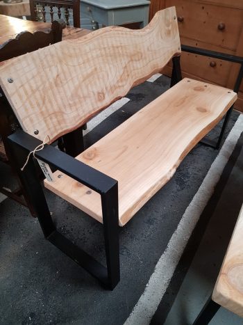 Heavy Rustic Table and Benches - Image 2