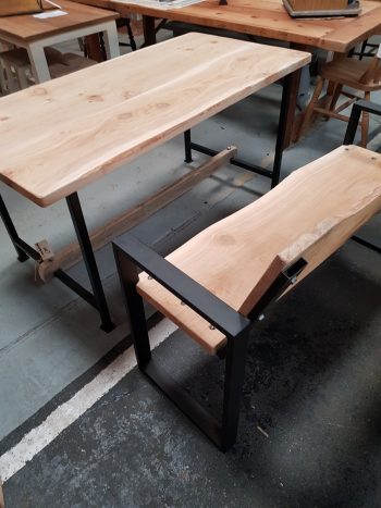 Heavy Rustic Table and Benches