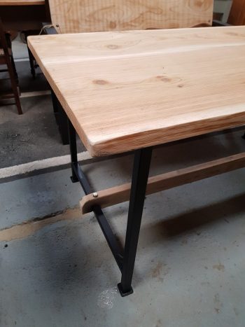 Heavy Rustic Table and Benches - Image 4