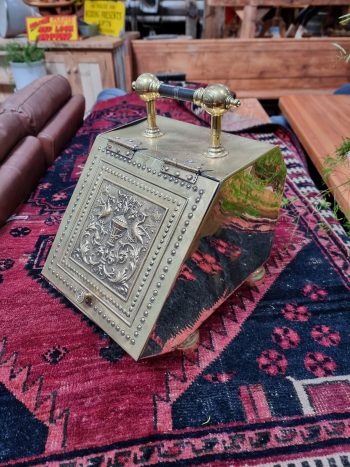 Brass coal scuttle