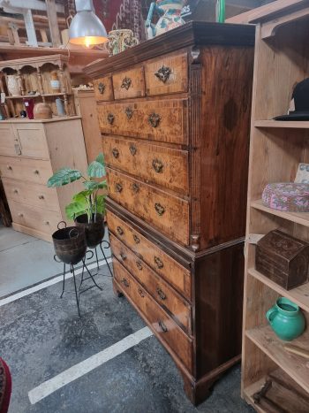 Queen Anne Walnut Tallboy - Image 2