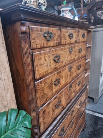 Queen Anne Walnut Tallboy - Image 3