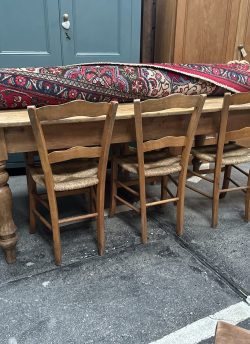 Antique pine kitchen table