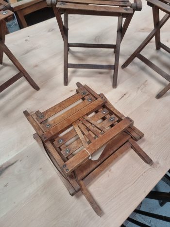 1930's Children's folding chairs - Image 2