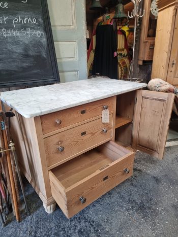 Marble topped cupboard - Image 2