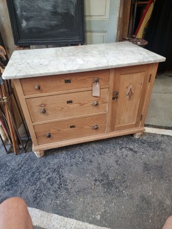 Marble topped cupboard - Image 3