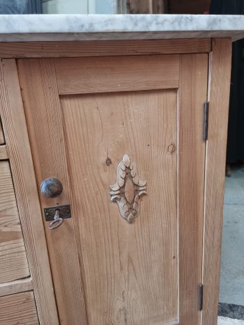 Marble topped cupboard - Image 4