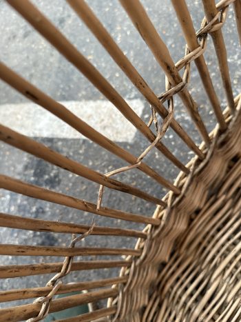 Monsieur Fluffy.  Antique French wicker basket - Image 6