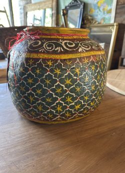 Hand painted pot