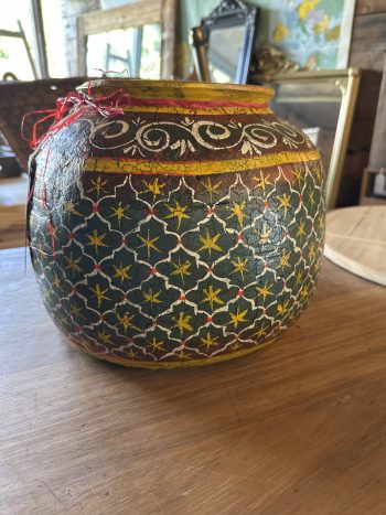 Hand painted pot