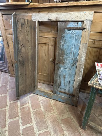 Wooden window frame and shutters. - Image 2