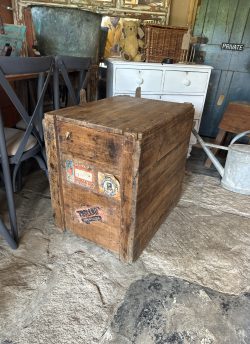 Cunard wooden box