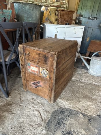 Cunard wooden box