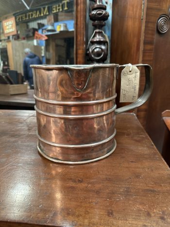Antique copper ale jug