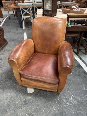 French leather chair