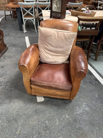 French leather chair - Image 2