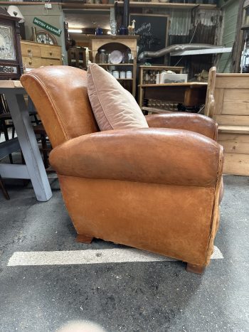 French leather chair - Image 4