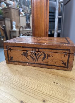 Small antique pine box