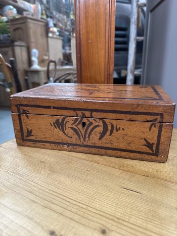 Small antique pine box
