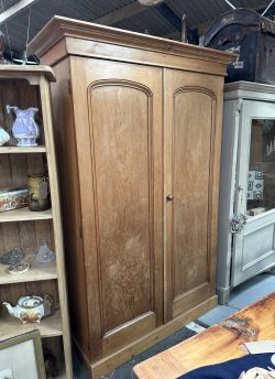 Victorian pine wardrobe