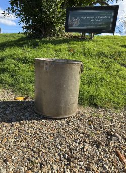 Heavy galvanised planter