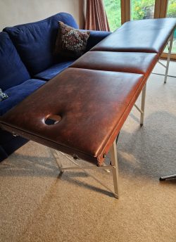 Leather Top Therapist table