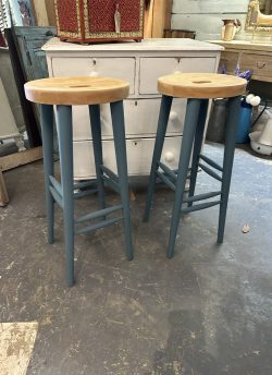 Pair of high stools,