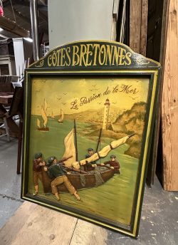 Wooden ‘Cotes Bretonnes’ sign