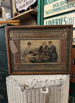 Antique building blocks box