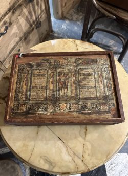 Antique building blocks box