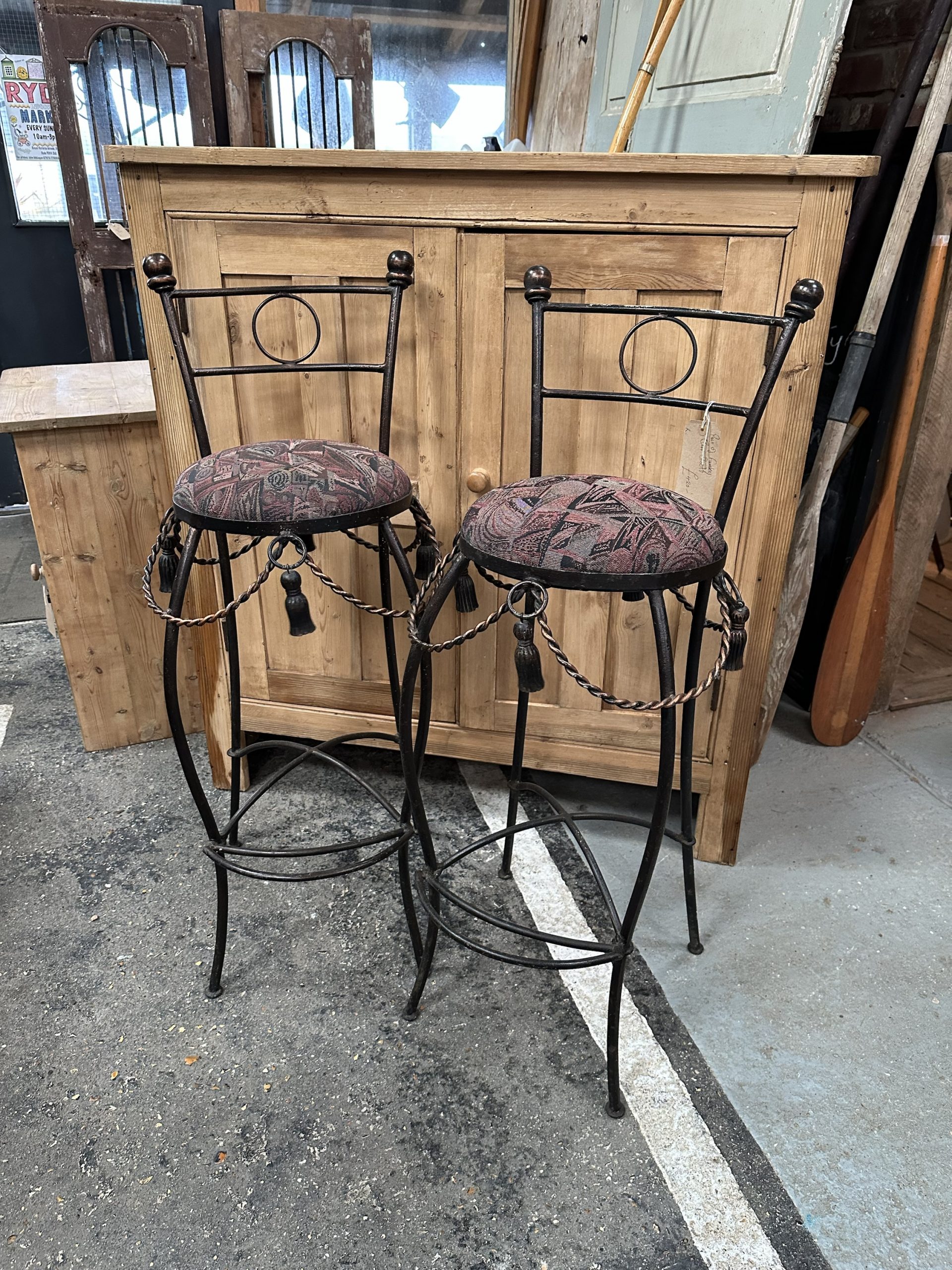 Pair of funky bar stools