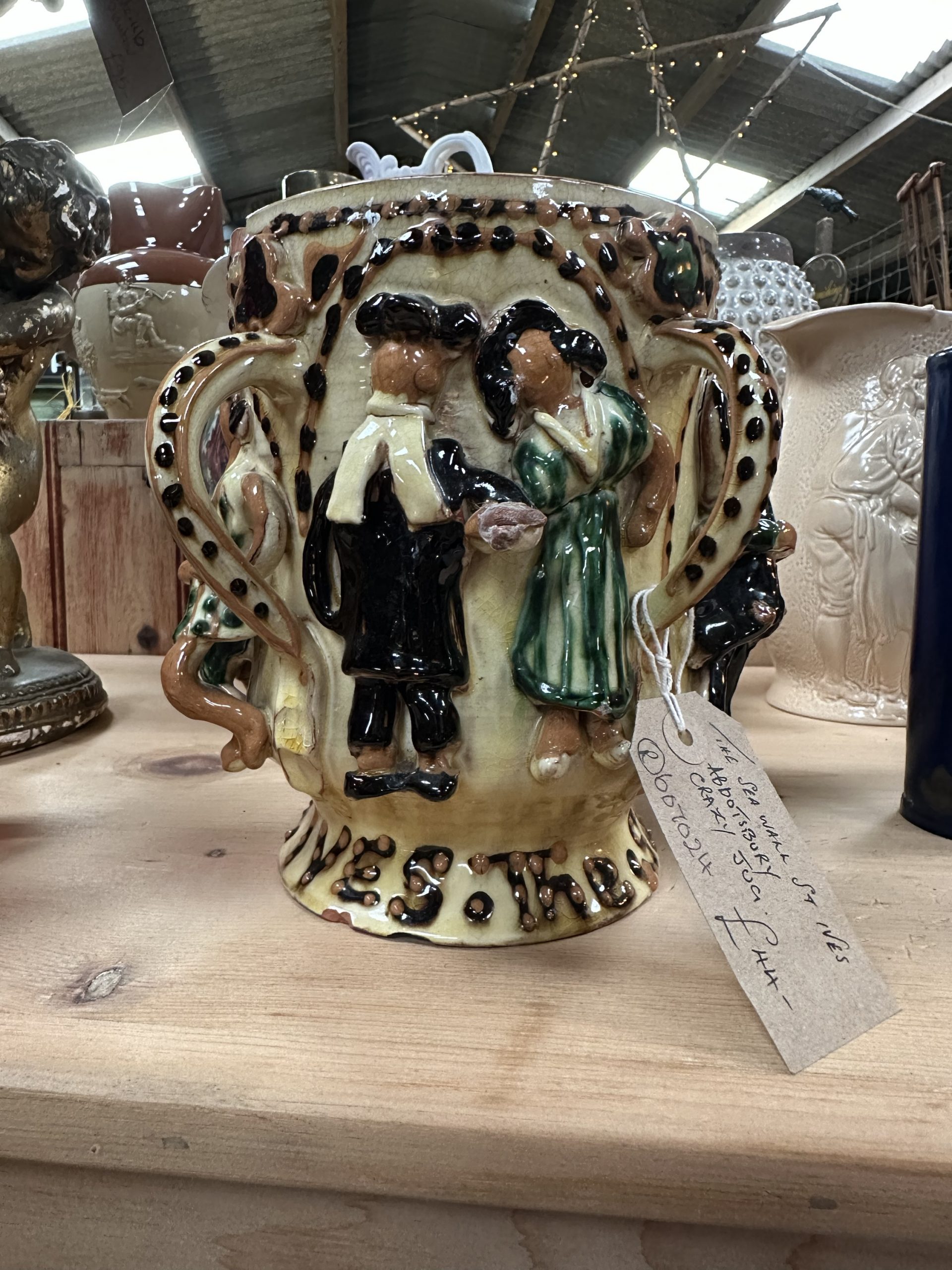 Abbotsbury china ‘crazy jug’