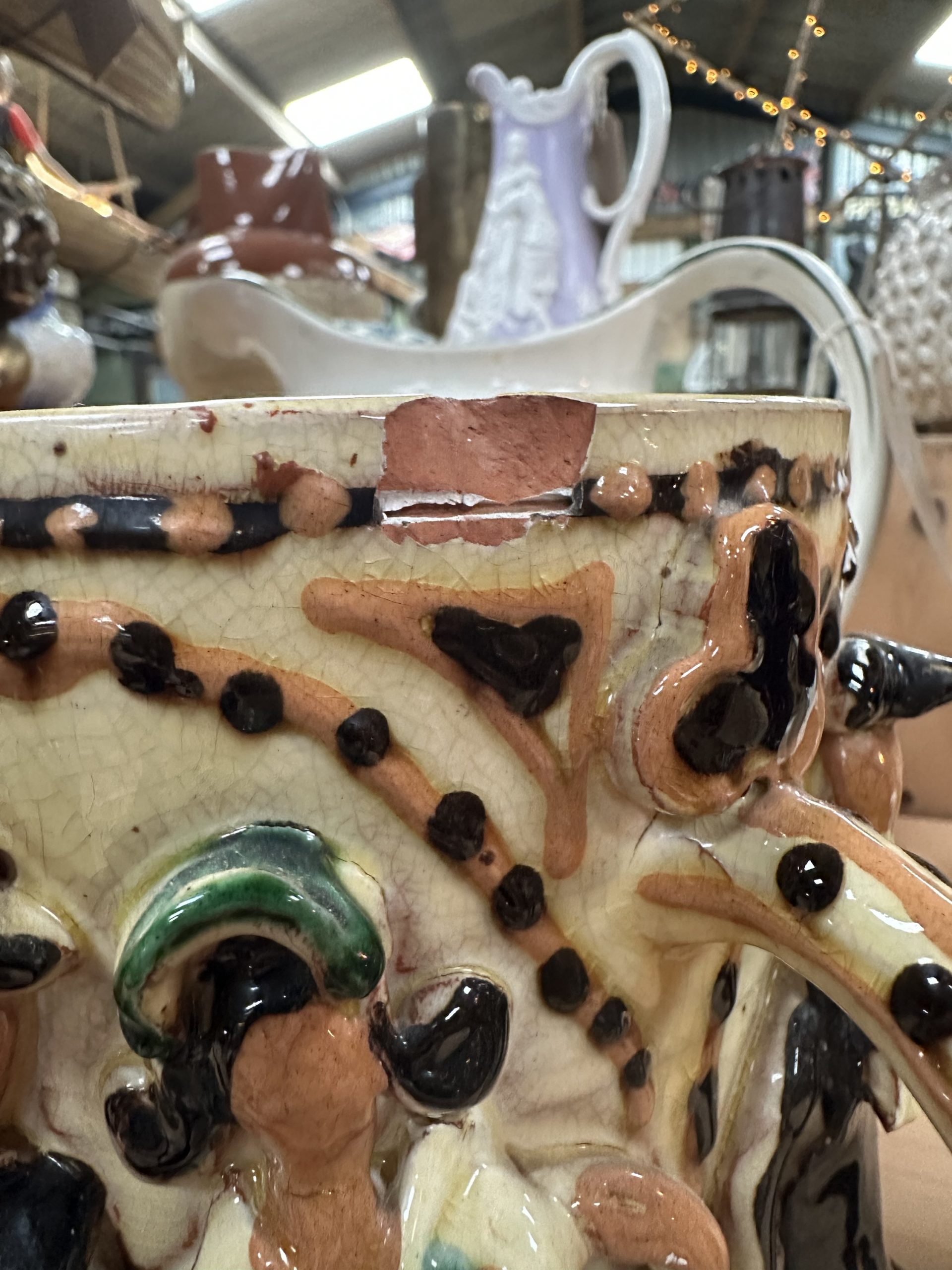 Abbotsbury china ‘crazy jug’ - Image 6