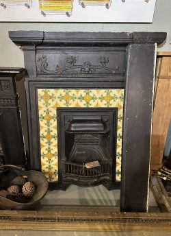 Victorian fire with tile surround