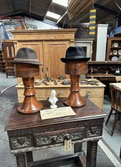 Pair of hat display stands