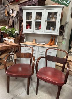 1950’s French, Bentwood armchairs.