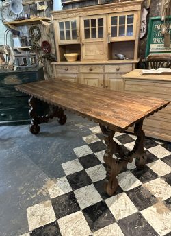 Spanish baroque style trestle table