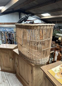 French antique wicker basket